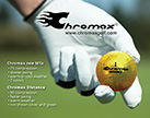Chromax Golf backboard display design + photo montage; John Edwards Photography